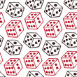 image of dice  Seamless pattern with bricks