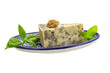 Dor blue cheese with herbs, nuts and honey