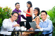 Photo: People of Asian creative or advertising agency People of Asian creative or advertising agency