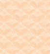 Beige seamless pattern with linear hearts