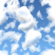 Fluffy white clouds