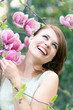 Spring portrait of a beautiful woman
