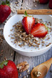 Breakfast with strawberry