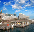 Beautiful skyline of Sydney with city skyscrapers