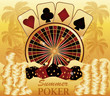Summer poker time. Casino card. vector illustration