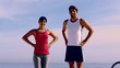 People wearing sporstwear