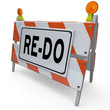 Re-Do Barricade Construction Sign Change Improvement