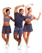 young adults working out
