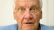 Old man being astonished