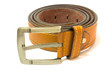 Brown leather belt