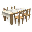 Illustration: CutlaryOnWoodenDiningTable CutlaryOnWoodenDiningTable