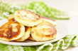 Cottage cheese pancakes with raisin