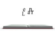 The word learn appearing from a red book