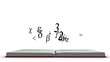 Mathematics formula appearing from a red book