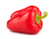 Single sweet red pepper