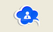 Vector: business people cloud business people cloud