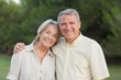 Loving older couple