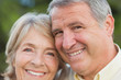 Close up portrait of older couple