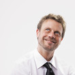 Happy mature businessman