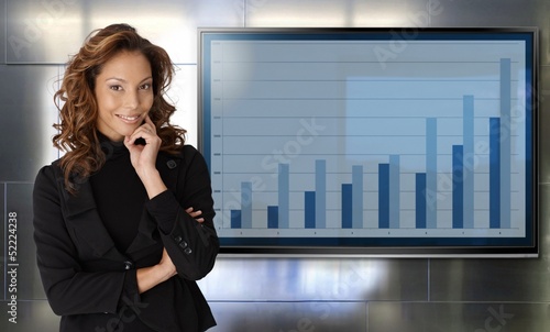 Photo: Portrait of successful businesswoman smiling Portrait of successful businesswoman smiling