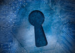 Keyhole on circuit board protecting data