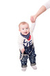 Baby lernt laufen Freisteller