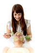 Healthcare treatment at the beauty salon