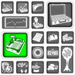 Vector: money squared icons money squared icons