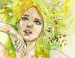 Ilustración: beautiful woman beautiful woman
