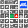 Vector: map squared icons - legend map squared icons - legend
