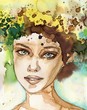 Ilustración: beautiful woman beautiful woman