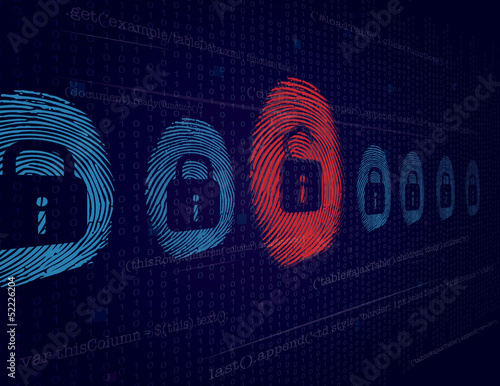 Vector: Cyber security and Hacking Concept - Vector Background Cyber security and Hacking Concept - Vector Background