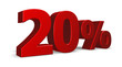 Illustration: twenty per cent twenty per cent