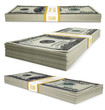 A pack of dollar bills