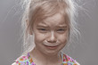 sad little girl crying