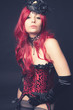 JEUNE FEMME SEXY CORSET BURLESQUE