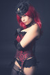 JEUNE FEMME SEXY CORSET BURLESQUE