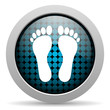 footprint glossy icon