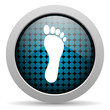 footprint glossy icon