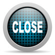 close glossy icon