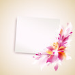 Vector: vector template "card with abstract flower" vector template "card with abstract flower"