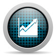 histogram glossy icon