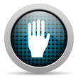 stop glossy icon