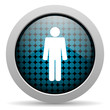 man glossy icon