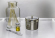 Syringe, vial, cotton swabsl