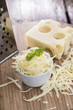 Emmentaler Cheese on wood