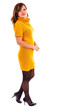 Full length portrait of a pretty young lady