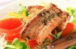 Spicy pork belly slices