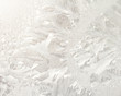 Frosty patterns on window glass