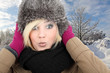 Foto: Frau in Winterlandschaft Frau in Winterlandschaft